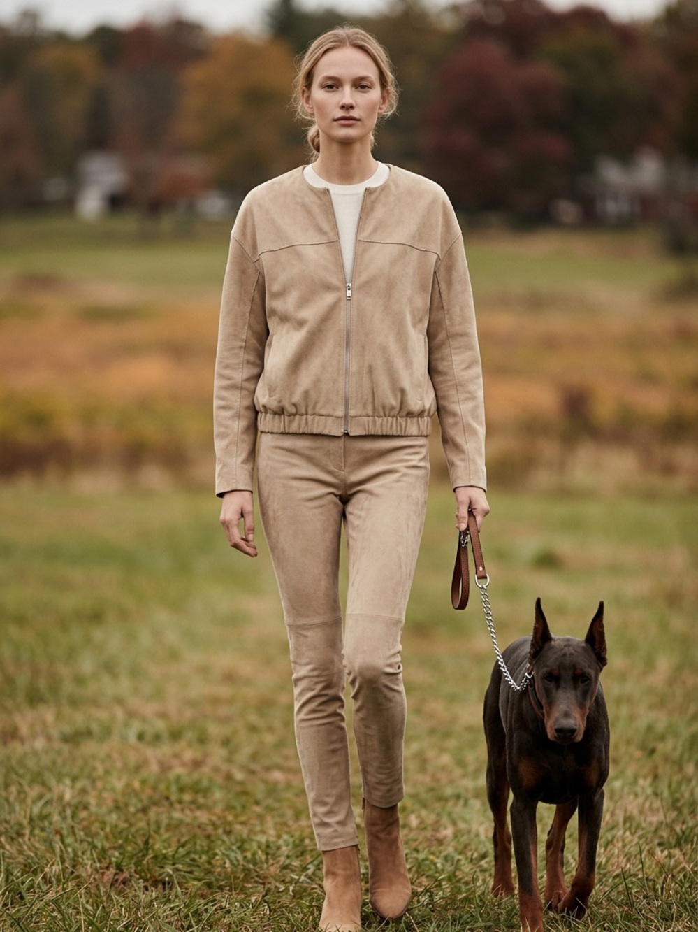 Zara Neutral Beige Zip-Up Bomber Jacket